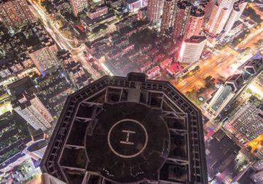 grey concrete buildings in aerial photography